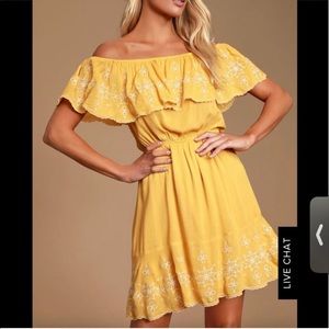 Lulus yellow dress